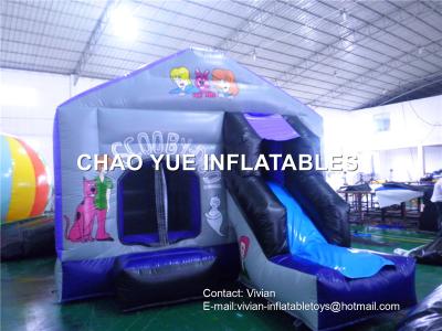 China Scooby Doo Inflatable Bouncy Castle With Slide , High - Strength PVC Tarpaulin Material for sale