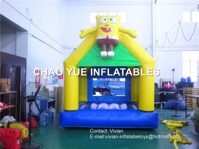 China Spongebob Inflatable Castle Bouncer With Cartoon Shaped For Supermarket for sale