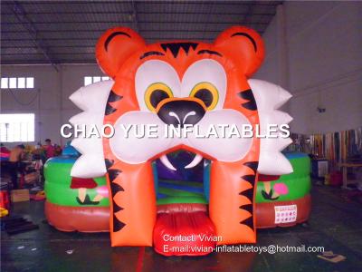 China Tiger Shaped Inflatable Bouncing Castle Fashion Design CE Certificate For Playground for sale