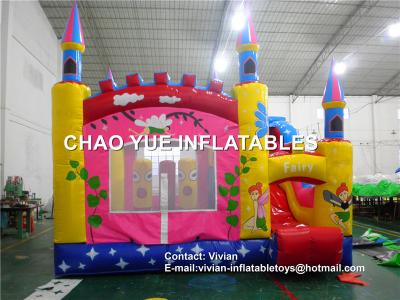 China Customized Fairy Inflatable Bouncer Slide / Girl'S Inflatable Small Jumping Castle for sale