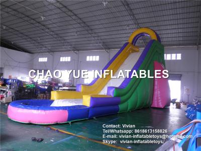 China Adult Giant Inflatable Water Slides Inflatable Bouncer Slide For Playing Center for sale