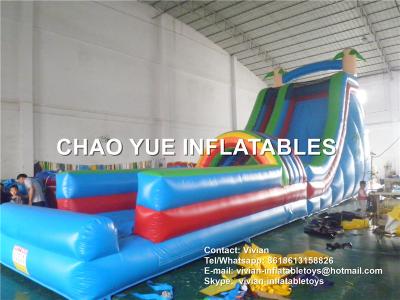 China 66'' Giant Tropical Inflatable Slide Durable Waterproof Inflatable Slip N Slide for sale