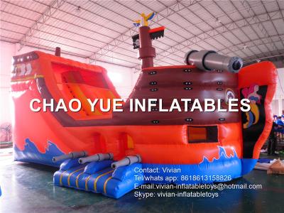 China Easy Install Commercial Inflatable Slide Flame Resistant Pirate Ship Inflatable Toys for sale