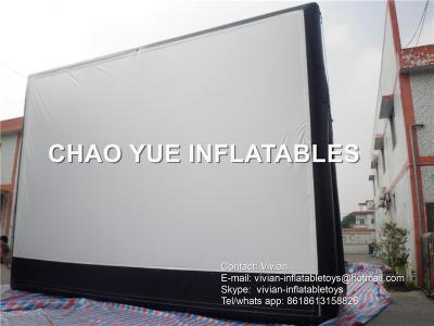 China Giant 9 * 6m Inflatable Advertising Products Inflatable Rear Projection Screen for sale