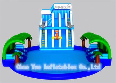 China Customized Inflatable Water Park with Swimming Pool Slide for Ground for sale