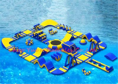 China 40 x 40 m 0.9mm PVC Huge Floating Inflatable Water Park for Water Sports for sale