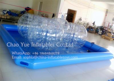 Cina Piscina gonfiabile dell'acqua della tela cerata del PVC del blu 0.6mm del gioco dei bambini con la pompa del CE in vendita