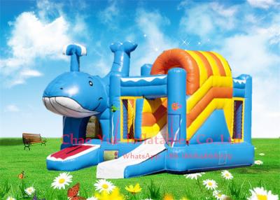 China Kids Beautiful Dolphin 0.55mm PVC Inflatable Jumping Bouncy Castle with CE Blower for sale