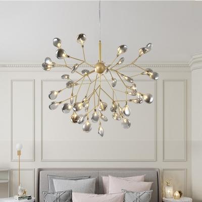 China Contemporary Modern LED Firefly Chandelier Light Elegant Tree Branch Chandelier Lamp for Kitchen Living Room Kids Room Attic Bedroom for sale