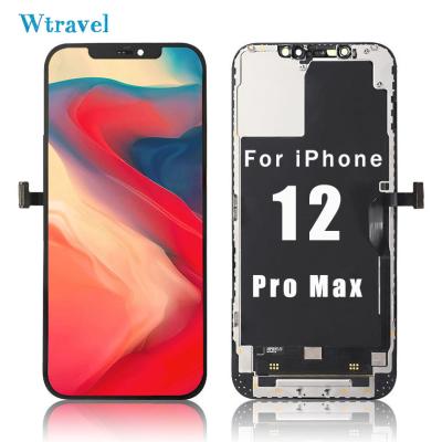 China AMOLED Mobile Phone Touch+frame+oca+front Glass For Iphone 12 Pro Screen Max Replacement Incell Lcd Screen Display for sale