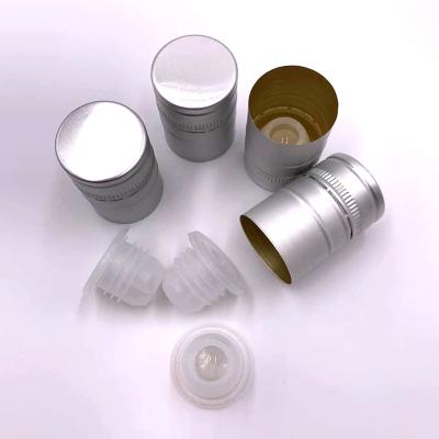 China Non Spill Aluminum-plastic Cap For Closures Of Wine Bottles for sale