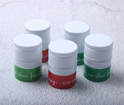 China Non Spill Aluminum Plastic Liquor Capsule Insert Cap Manufacturer for sale