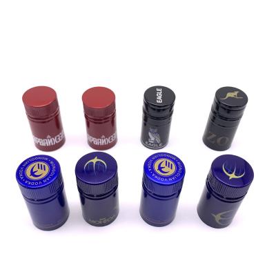 China Non Spill Aluminum Plastic Wine Caps For Vodka Bottles , Whiskey for sale