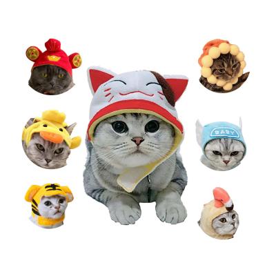 China Viable Gold Star and Colorful Puppy Cat Dog Cape Cloak Coat Christmas Costume Fleece Pet Santa Hat Party Cosplay Pompoms Dress for sale