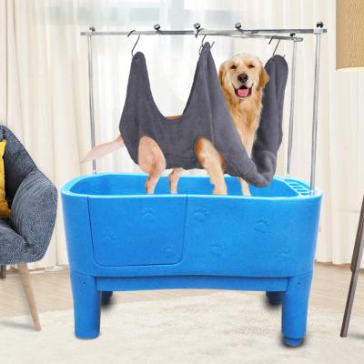 China Wash Bathing Viable Grooming and Balancing Nail Hammock Aid Pet Hammock Dog Grooming Hammock Restraint Bags for sale