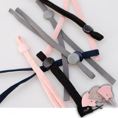 China 5mm elastic adjustable elastic band nylon strap with anti-slip ear loops loops for fit facemaskes elastic cord for sale