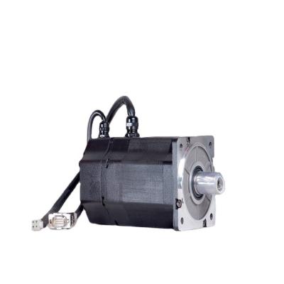 China Totally enclosed hollow shaft 3000RPM 1.27Nm 400w 200Hz 80mm frame size ac motor pmsm servo motor motor with drive for sale