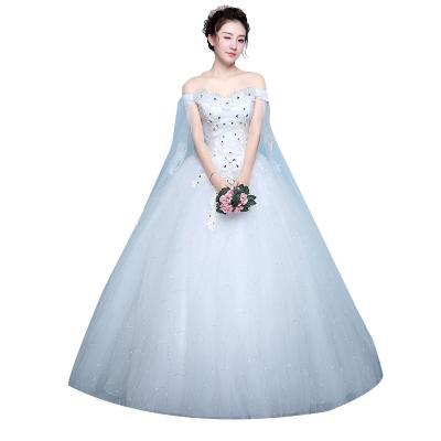 China New Design Wedding Dress Luxury Good Quality Breathable Tulle Lace White Lace Up Long Wedding Dresses for sale