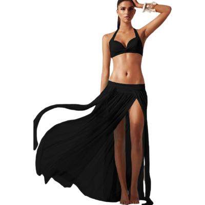 China Breathable Fabrics Low UV Skirt Long Waist One Piece Protection Bikini Beach Wear for sale