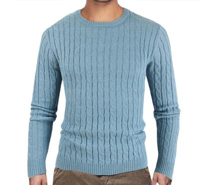 China New Anti-pilling Winter Mens Crew Neck Sweater Custom 100% Merino Wool Full Knitted Sweaters Men 2020 for sale