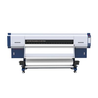 China Hotels Teco Roll To Roll Ink Digital UV Printer Machine For Flex Banner Soft PVC Material for sale