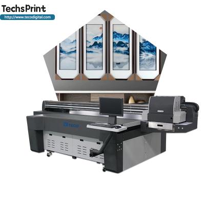 China PVC Large Format 2513 Size With Ricoh Gen5 UV Inkjet Flatbed Printer UV Flatbed Printer for sale