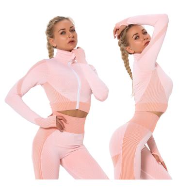 China Wholesale Stylished Breathable Anti-static Breathable Set Fitness and Seamless Yoga Gym Wear for sale