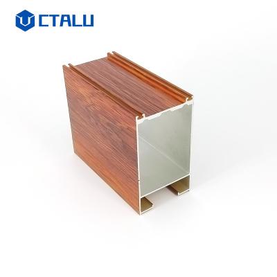 China building & Decoration Aluminum Profile Price Per Ton Tracwood Pear Red Wood Walnut Profiles High Performance Aluminum Wood Surface for sale