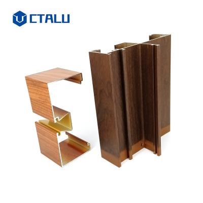 China building & Decoration High Performance Thermal Break Southeast Asia Aluminum Wood Market Profiles for sale