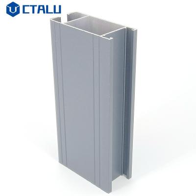 China building & Factory Made Decoration Aluminum Section Matte Powder Coated Gray Profiles Aluminum Alloy Profile for sale