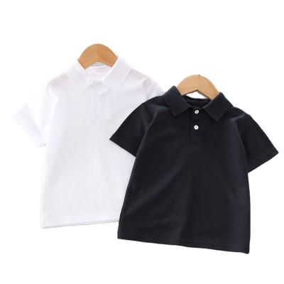 China Cheap Wholesale Anti-Shrink Polo Shirt Short Sleeve Top Children's One-Piece Clothing In Summer for sale