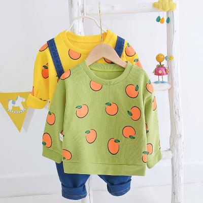 China Casual Children's Suit T-shirt Cowboy One-Piece Suspender Pants Kids Clothing for sale