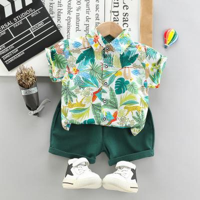 China Comfotable Wholesale Cheap Wholesale Children's T-shirt Set Short Sleeve Shorts Suit Children Set for sale