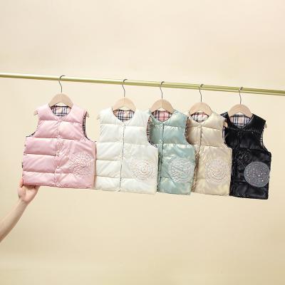 China Children's vest windproof down cotton light and comfortable boys and girls for sale