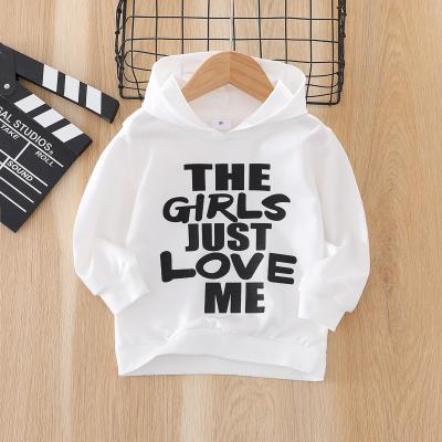 China Breathable spring and autumn of children's clothing solid children's letter hooded sweater for sale