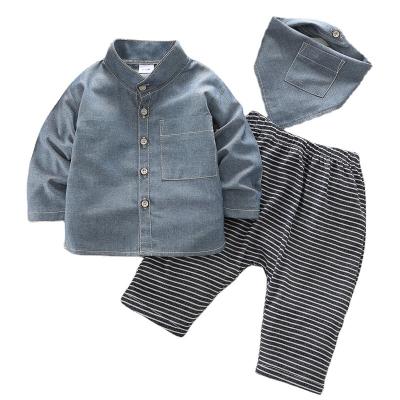 China Children's two-piece sheathed long pants children's clothing loungewear spring breathable suit and autumn style for sale