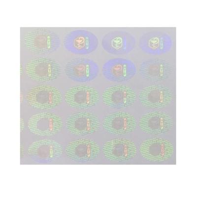 China Anti-Counterfeit Transparent Hologram Laser Label Stickers Custom Stickers for sale