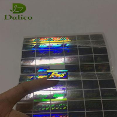 China 2019 Hot Sale Waterproof Mini Laser Printing 3D Fake Hologram Stickers Anti - Custom Label for sale