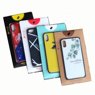 China Biodegradable Custom Phone Case Paper Packaging Box Retail Packaging Box Phone Screen Protector Retail Box for sale