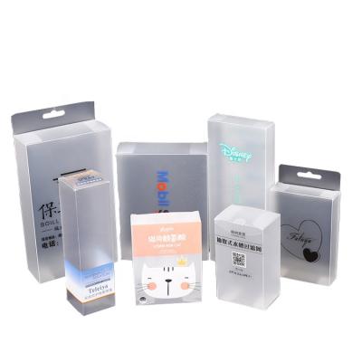 China 2021 factory recyclable printing PET pvc pp folding plastic frosted transparent packaging box box for cosmetics for sale