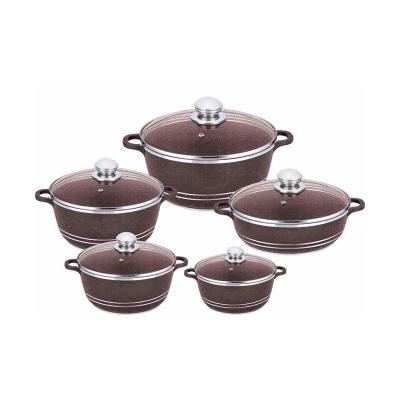 China Sustainable durable pressed aluminum cookware makers for kitchen for sale