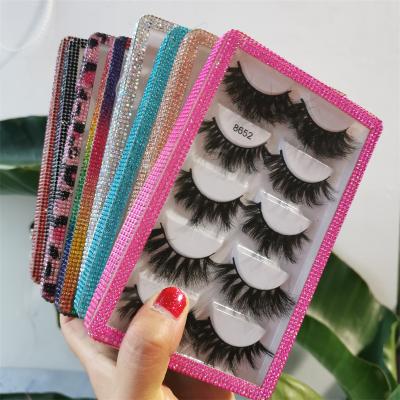 China 100% Mink Strip Lashes Premium Handmade Fluffy Tapered Eyelashes 3d Mink Lashes Deep Thin Lashes for sale