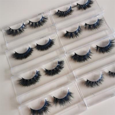 China Mink Winged Short Tapered Eyelash Vendor False Eyelashes For Wholesale 3D 20mm Handmade Fluffy Thick False Eyelashes for sale