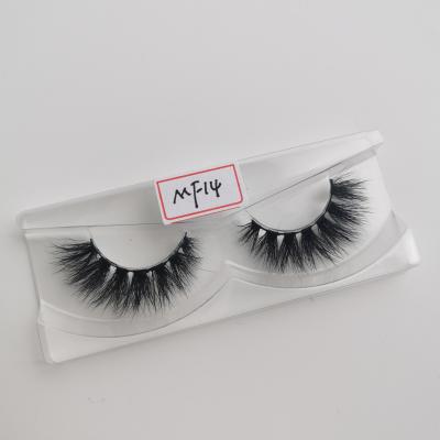 China 2021 New Natural Wholesale 10-15mm 3D Colored Russian Long Stripe Lashes Deep Curly Faux Mink Eye Silk Lashes for sale