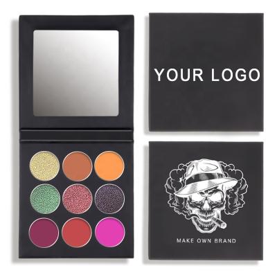 China Waterproof Eyeshadow Palette Shimmer Eyeshadow Palette Custom Private Label Eyeshadow for sale