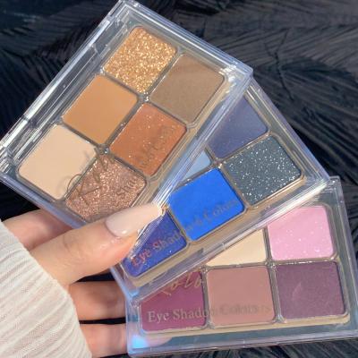 China Waterproof Wholesale Vegan High Dye Makeup Set Multichrome Pressed Glitter Eyeshadow Custom Eyeshadow Palette for sale