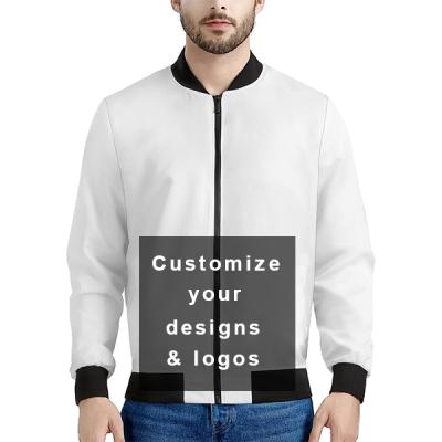 China Sustainable College Apparel Winter Plus Size 100% Polyester Plain Custom Boy's Bomber Jackets For Men Printing Wholesale for sale