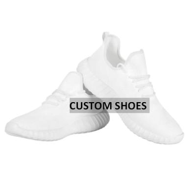 China CUSHIONING Custom Sports Shoes Mens Logo Mesh White Breathable Sports Sneakers All Over Print Outdoor Running Shoes For Winter for sale