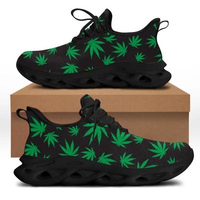 China CUSHIONING Custom Made Green Weed Basketball Sneakers Outdoor Designer Men Sport Shoes Running Shoe Fashionable Men's Outdoor Workwear for sale