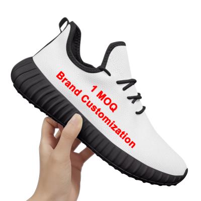 China SHOCK ABSORBING 2021 Original Custom Logo Women Soft EVA Bottom Shoes Black Men Brand Knitting Sports Shoes Running Sneakers Shoes for sale